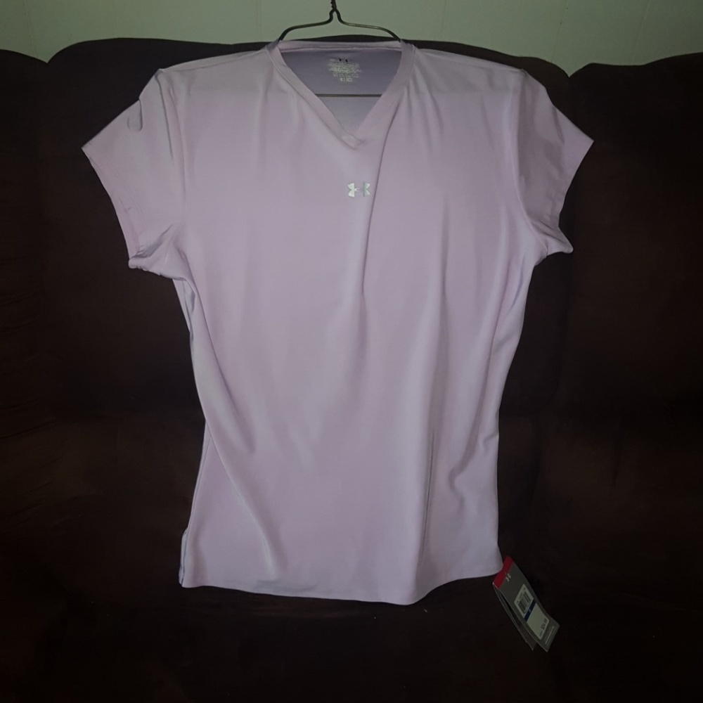 Purple under armour shirt